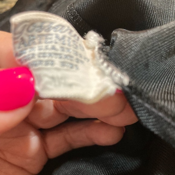 VINTAGE Goddard Artemis 1970 Black Lace Nylon Pin Up Slip Dress Size 34 - Picture 9 of 11